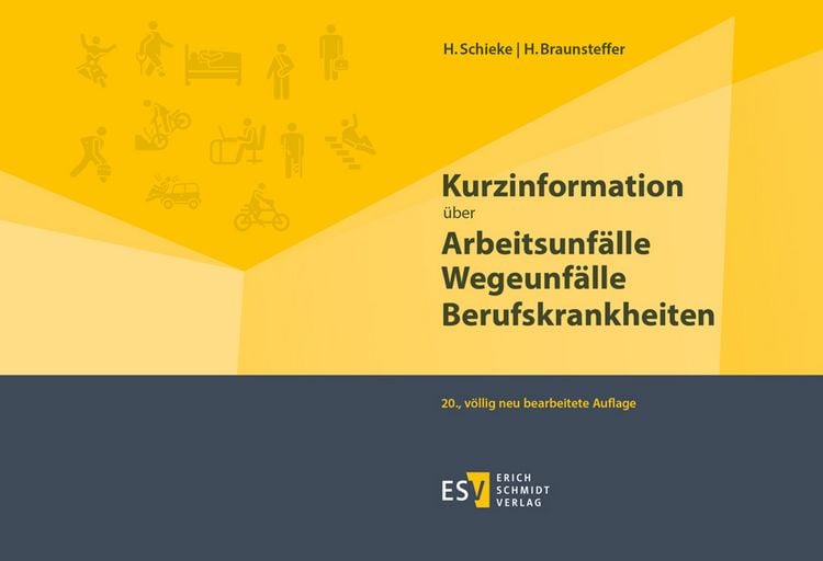 Produktbild: Kurzinformation &uuml;ber Arbeitsunf&auml;lle Wegeunf&auml;lle Berufskrankheiten