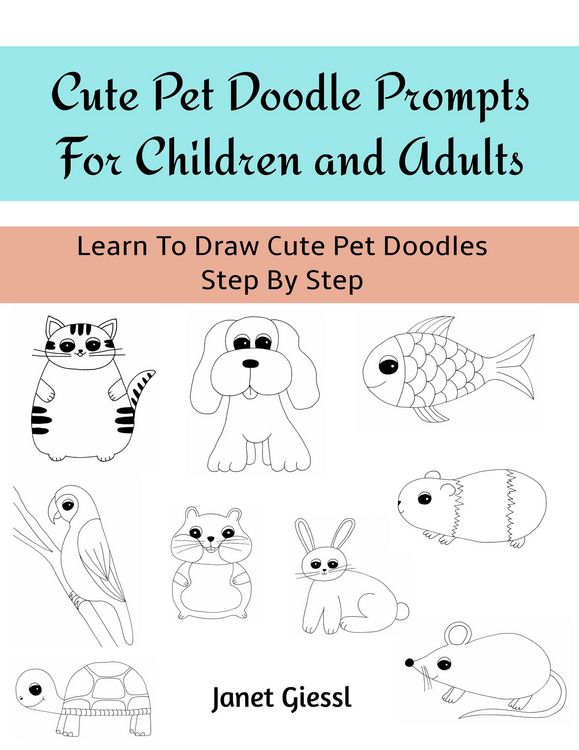 Produktbild: Cute Pet Doodle Prompts For Children and Adults