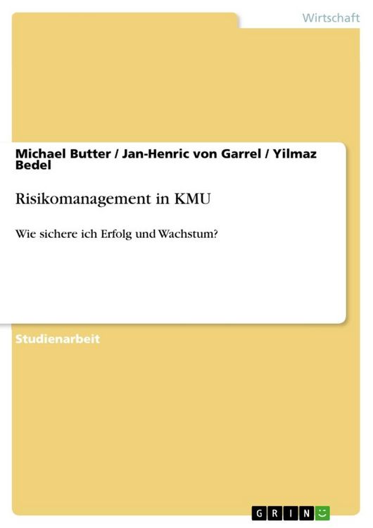 Produktbild: Risikomanagement in KMU