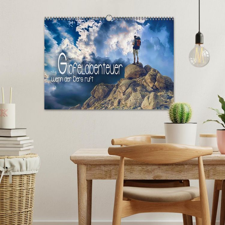 Produktbild: Gipfelabenteuer - wenn der Berg ruft (Wandkalender 2026 DIN A3 quer), CALVENDO Monatskalender
