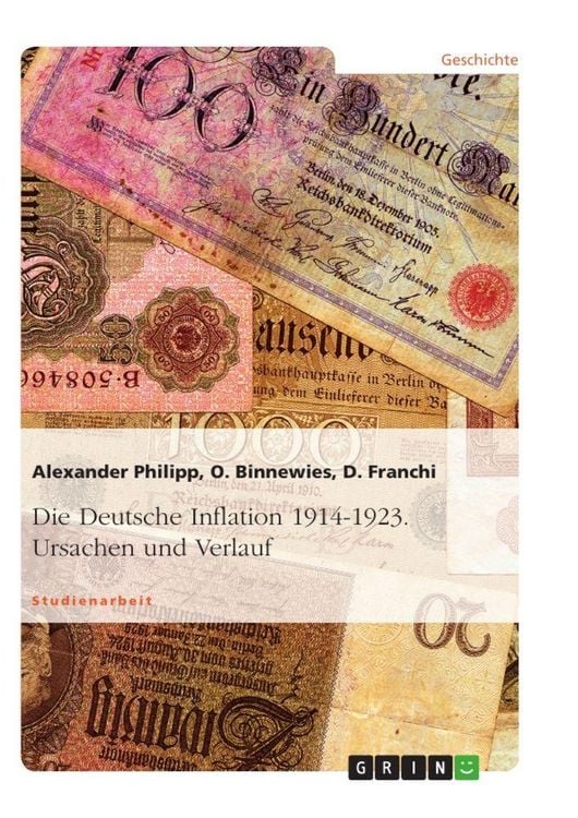 Produktbild: Die Deutsche Inflation 1914-1923. Ursachen und Verlauf