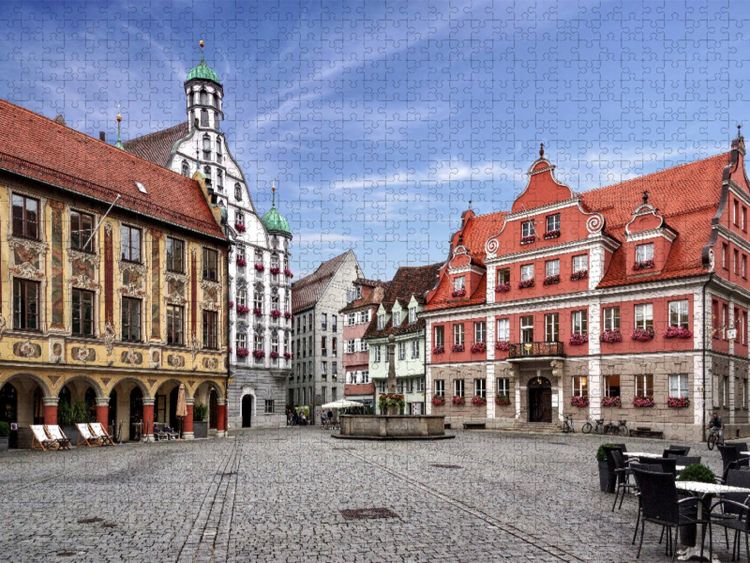 Produktbild: CALVENDO Puzzle Memmingen | 1000 Teile Lege-Gr&ouml;&szlig;e 64x48cm Foto-Puzzle f&uuml;r gl&uuml;ckliche Stunden
