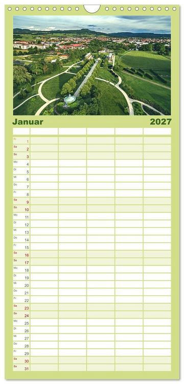 Produktbild: Familienplaner 2027 - Bad Staffelstein - Gottesgarten am Obermain mit 5 Spalten (Wandkalender, 21 x 45 cm) CALVENDO