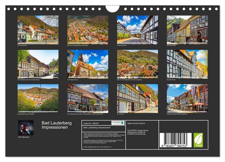 Produktbild: Bad Lauterberg Impressionen (Wandkalender 2026 DIN A4 quer), CALVENDO Monatskalender