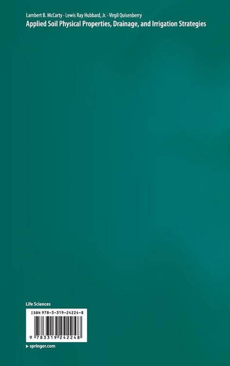 Produktbild: Applied Soil Physical Properties, Drainage, and Irrigation Strategies.