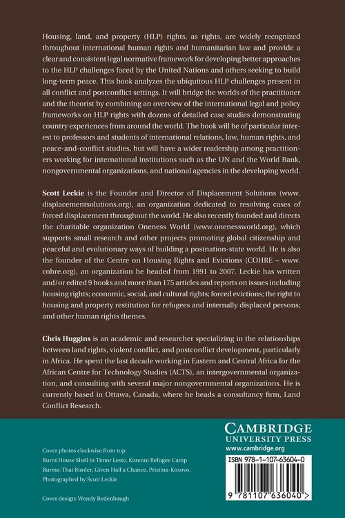 Produktbild: Conflict and Housing, Land and Property Rights
