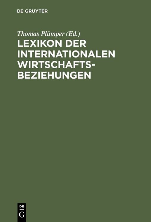 Produktbild: Lexikon der Internationalen Wirtschaftsbeziehungen