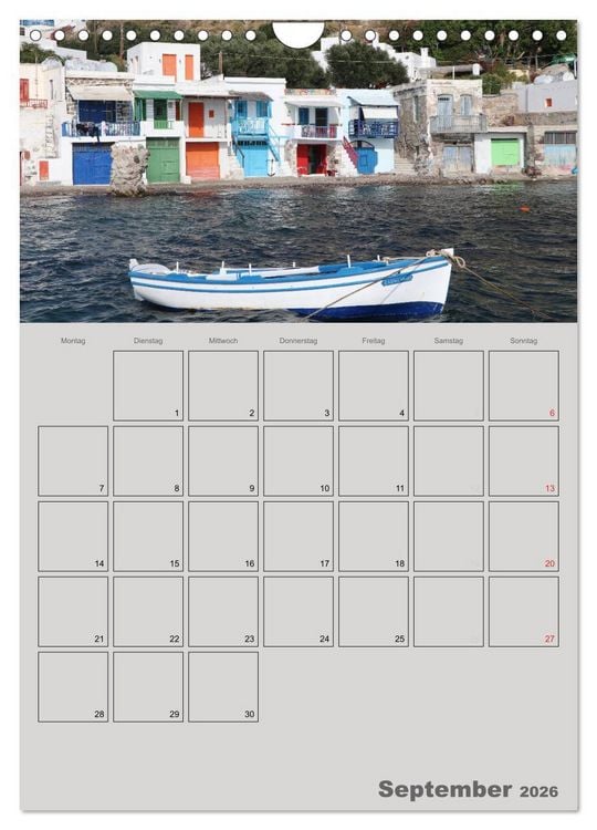 Produktbild: Kykladen, Perlen der &Auml;g&auml;is (Wandkalender 2026 DIN A4 hoch), CALVENDO Monatskalender