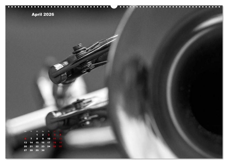 Produktbild: Trompete - Close up (hochwertiger Premium Wandkalender 2026 DIN A2 quer), Kunstdruck in Hochglanz