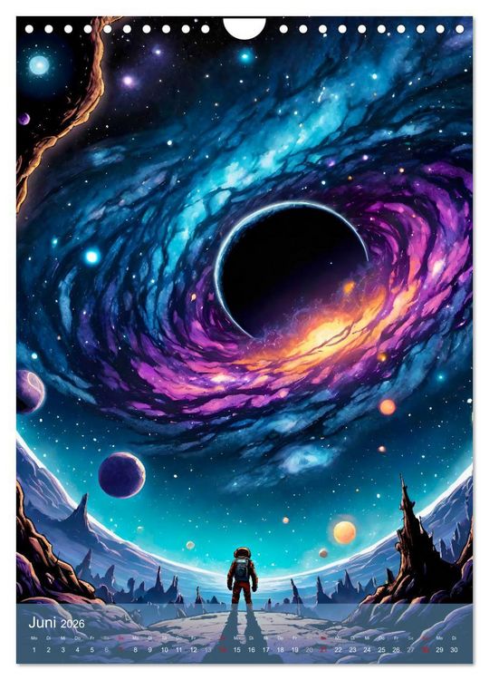 Produktbild: Weltraumtr&auml;ume (Wandkalender 2026 DIN A4 hoch), CALVENDO Monatskalender