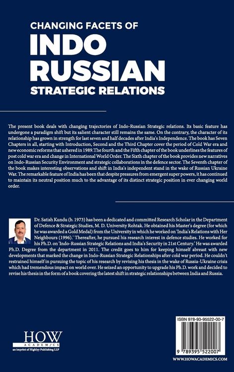Produktbild: Changing Facets of Indo-Russian Strategic Relations