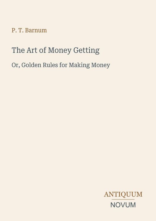 Produktbild: The Art of Money Getting