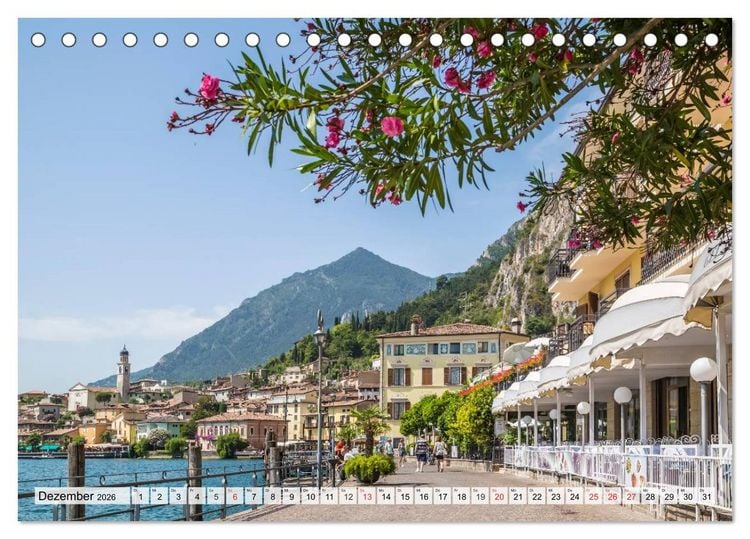 Produktbild: GARDASEE Idyllisches Limone sul Garda (Tischkalender 2026 DIN A5 quer), CALVENDO Monatskalender