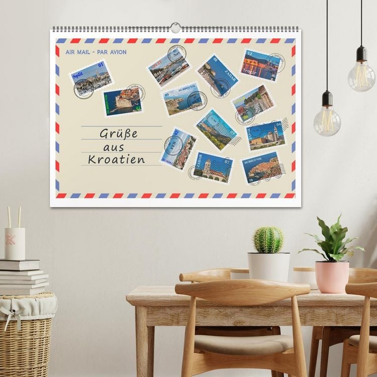Produktbild: Gr&uuml;&szlig;e aus Kroatien (Wandkalender 2026 DIN A2 quer), CALVENDO Monatskalender