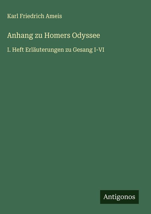Produktbild: Anhang zu Homers Odyssee