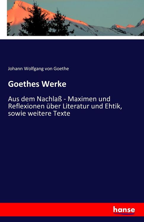 Produktbild: Goethes Werke