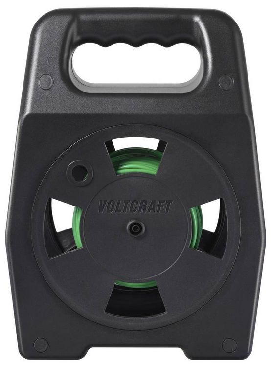 Produktbild: VOLTCRAFT EML-30 Erdungsmessleitung 30 m Gr&uuml;n auf Spindel CAT III 1000 V Kunststofffaser f&uuml;r hohe Zugfestigkeit