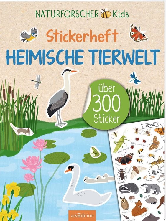 Produktbild: Naturforscher-Kids &ndash; Stickerheft Heimische Tierwelt