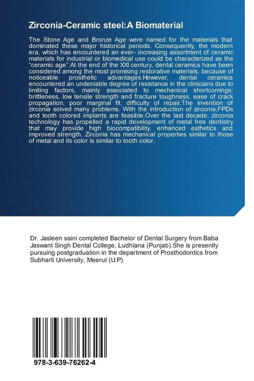 Produktbild: Zirconia-Ceramic steel:A Biomaterial