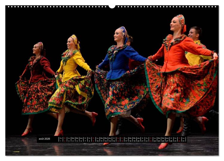 Produktbild: Danses de l'&acirc;me russe (Calendrier mural 2026 DIN A2 vertical) calendrier de bureau