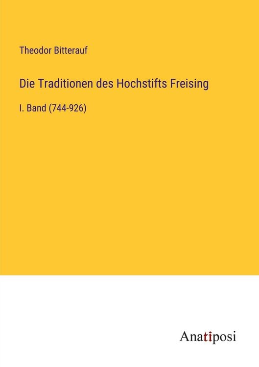 Produktbild: Die Traditionen des Hochstifts Freising