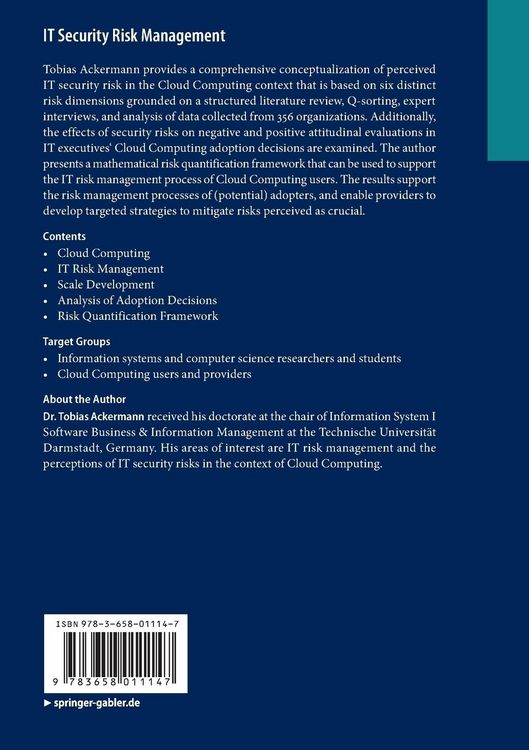 Produktbild: IT Security Risk Management