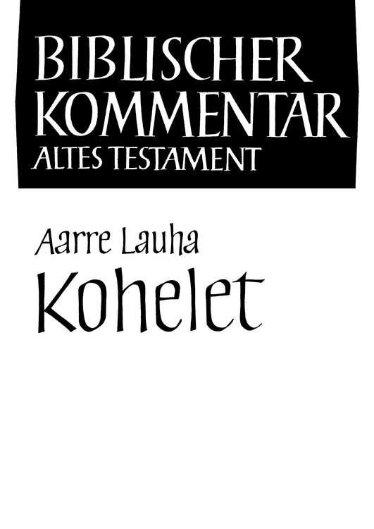 Produktbild: Kohelet