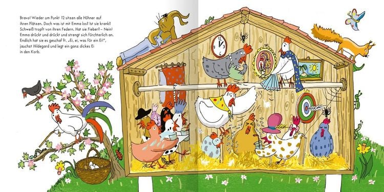 Produktbild: Hildegard, das dicke Huhn, hat vor Ostern viel zu tun