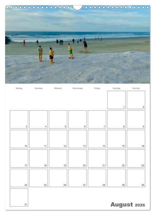 Produktbild: Wangerooge - Gl&uuml;cksort f&uuml;r Gro&szlig; und Klein (Wandkalender 2026 DIN A3 hoch), CALVENDO Monatskalender