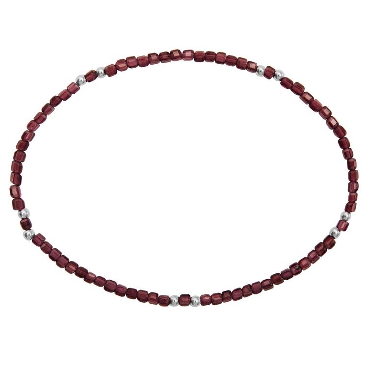 Produktbild: Armband - "Harmony of nature" Rhodolith Granat - Edelstahl