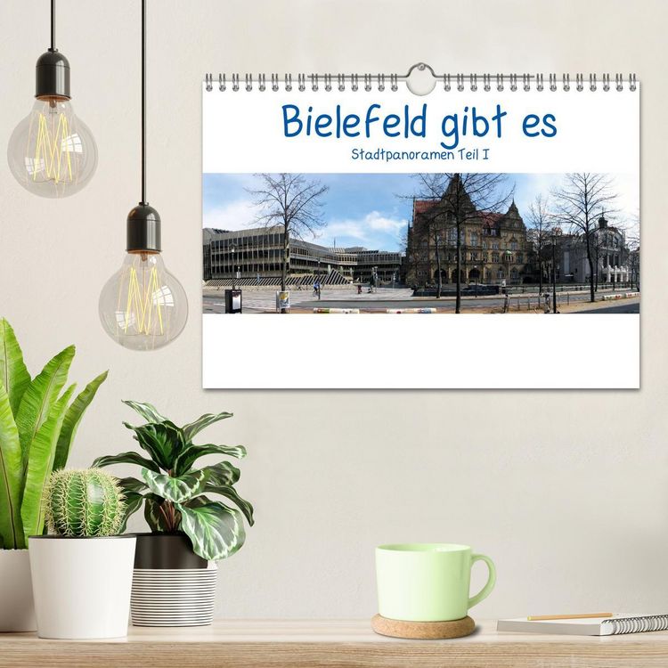 Produktbild: Bielefeld gibt es! Stadtpanoramen (Wandkalender 2026 DIN A4 quer), CALVENDO Monatskalender