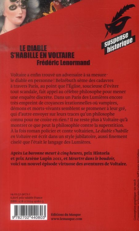 Produktbild: Voltaire m&egrave;ne l'enqu&ecirc;te. Le diable s'habille en Voltaire
