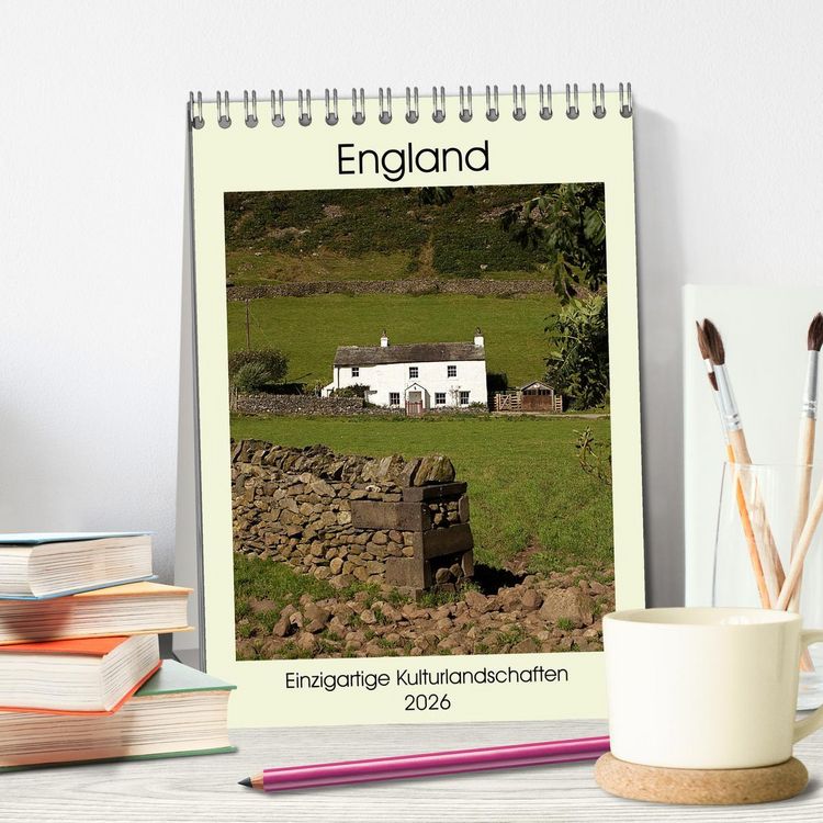 Produktbild: England - Einzigartige Kulturlandschaften (Tischkalender 2026 DIN A5 hoch), CALVENDO Monatskalender
