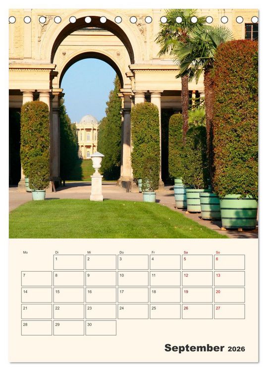 Produktbild: Park Sanssouci und Park Babelsberg (Tischkalender 2026 DIN A5 hoch), CALVENDO Monatskalender