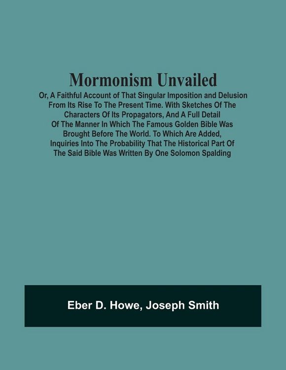 Produktbild: Mormonism Unvailed