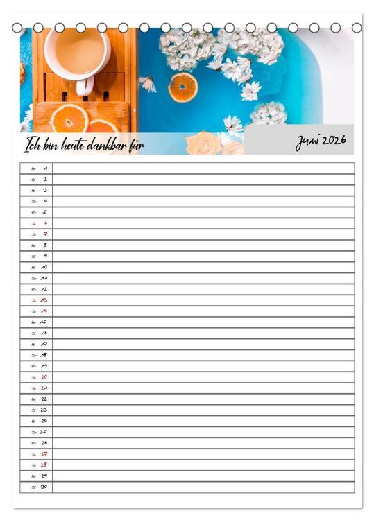 Produktbild: Ich bin dankbar - ein Jahr voller Achtsamkeit (Tischkalender 2026 DIN A5 hoch), CALVENDO Monatskalender