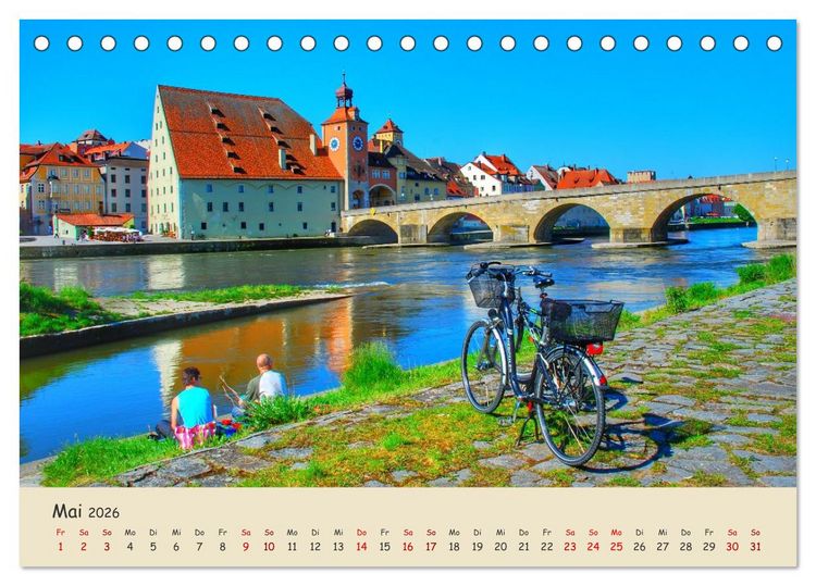 Produktbild: Regensburg. Du bist so sch&ouml;n (Tischkalender 2026 DIN A5 quer), CALVENDO Monatskalender
