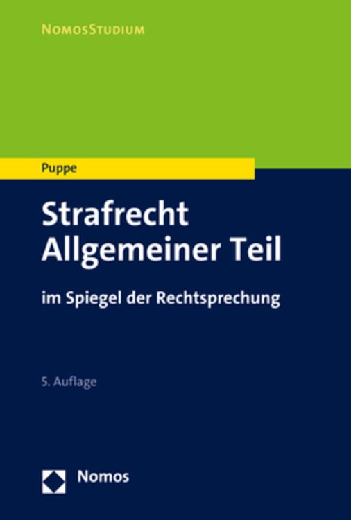 Bild vom Artikel Strafrecht Allgemeiner Teil vom Autor Ingeborg Puppe