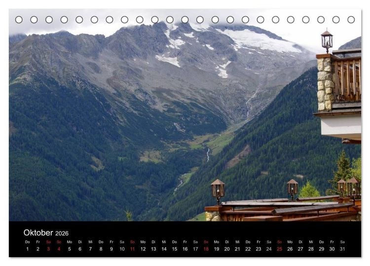 Produktbild: S&uuml;dtirol 2026 (Tischkalender 2026 DIN A5 quer), CALVENDO Monatskalender