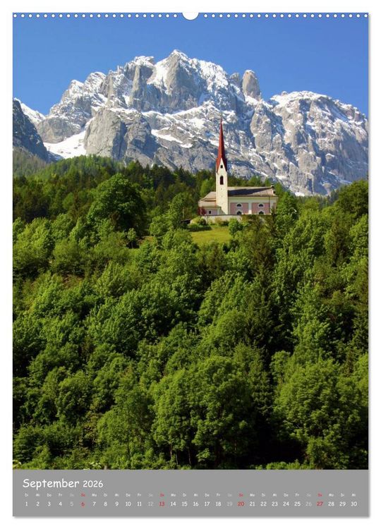 Produktbild: Sch&ouml;nes Land Tirol (Wandkalender 2026 DIN A2 hoch), CALVENDO Monatskalender