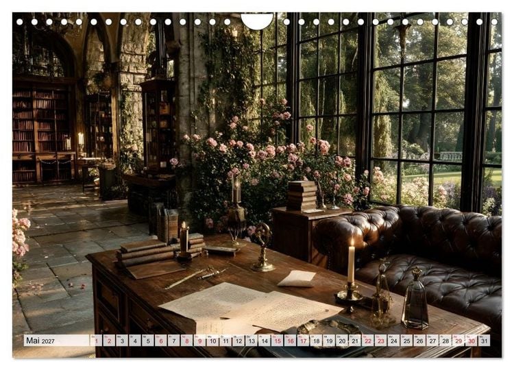 Produktbild: Geheime Bibliotheken der alten Welt (Wandkalender 2027 DIN A4 quer), CALVENDO Monatskalender