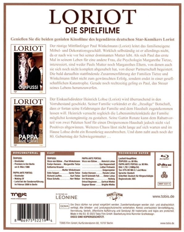 Produktbild: Loriot - Box [2 BRs]