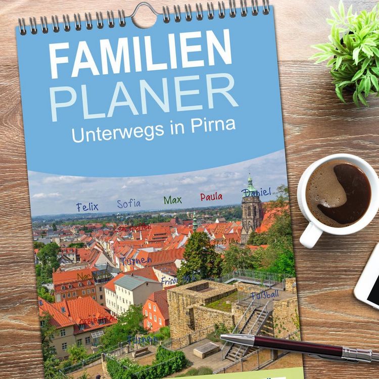 Produktbild: Familienplaner 2026 - Unterwegs in Pirna mit 5 Spalten (Wandkalender, 21 x 45 cm) CALVENDO