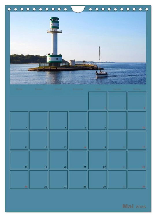 Produktbild: Rund um die Kieler F&ouml;rde / Planer (Wandkalender 2026 DIN A4 hoch), CALVENDO Monatskalender