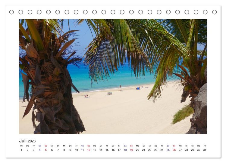 Produktbild: Fuerteventura - Perle im Atlantik (Tischkalender 2026 DIN A5 quer), CALVENDO Monatskalender