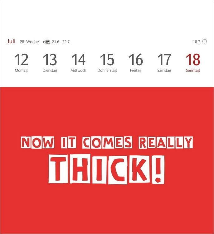 Produktbild: Now I know how the rabbit runs Postkartenkalender 2027 - 53 denglische Spr&uuml;che und Sprichw&ouml;rter