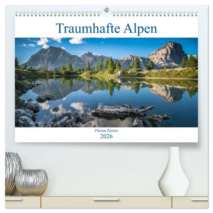 Produktbild: Traumhafte Alpen (hochwertiger Premium Wandkalender 2026 DIN A2 quer), Kunstdruck in Hochglanz