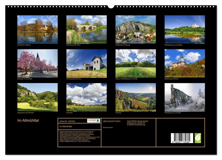 Produktbild: Im Altm&uuml;hltal (hochwertiger Premium Wandkalender 2026 DIN A2 quer), Kunstdruck in Hochglanz