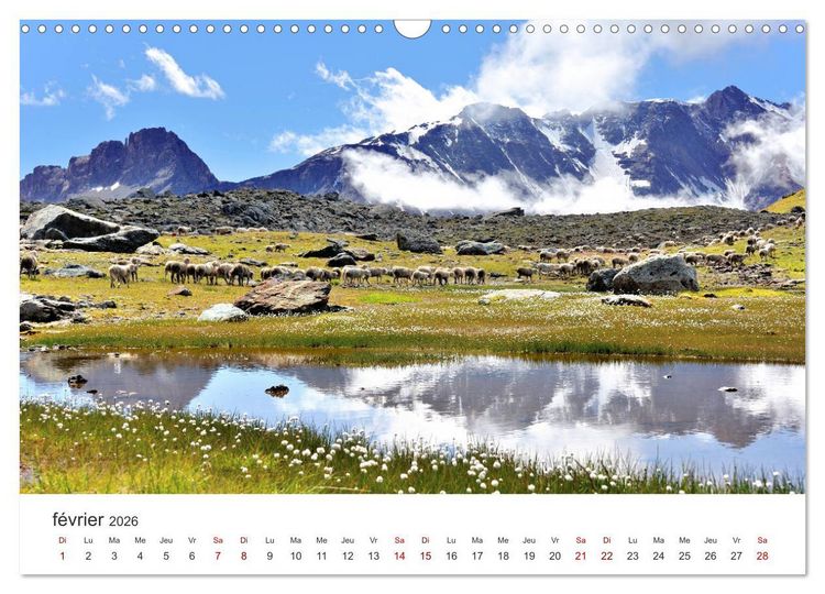 Produktbild: Routes des Grandes Alpes, Un voyage par les Alpes fran&ccedil;aises (Calendrier mural 2026 DIN A3 vertical), CALVENDO calendrier mensuel