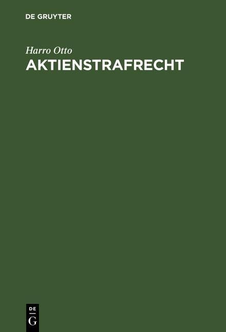 Produktbild: Aktienstrafrecht
